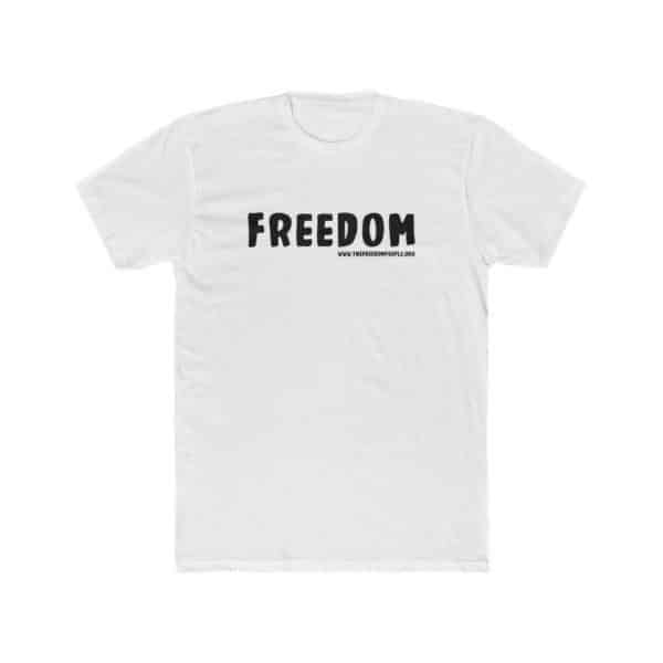 White shirt with text, Freedom