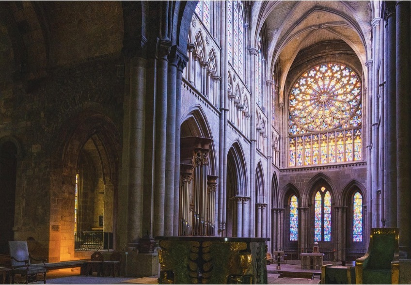 Interior of a church, which can be classified as a private ministerial association.Â