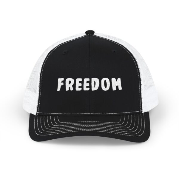 Freedom Snapback Trucker Hat - Embroidered Cap for a Stylish and Casual Look