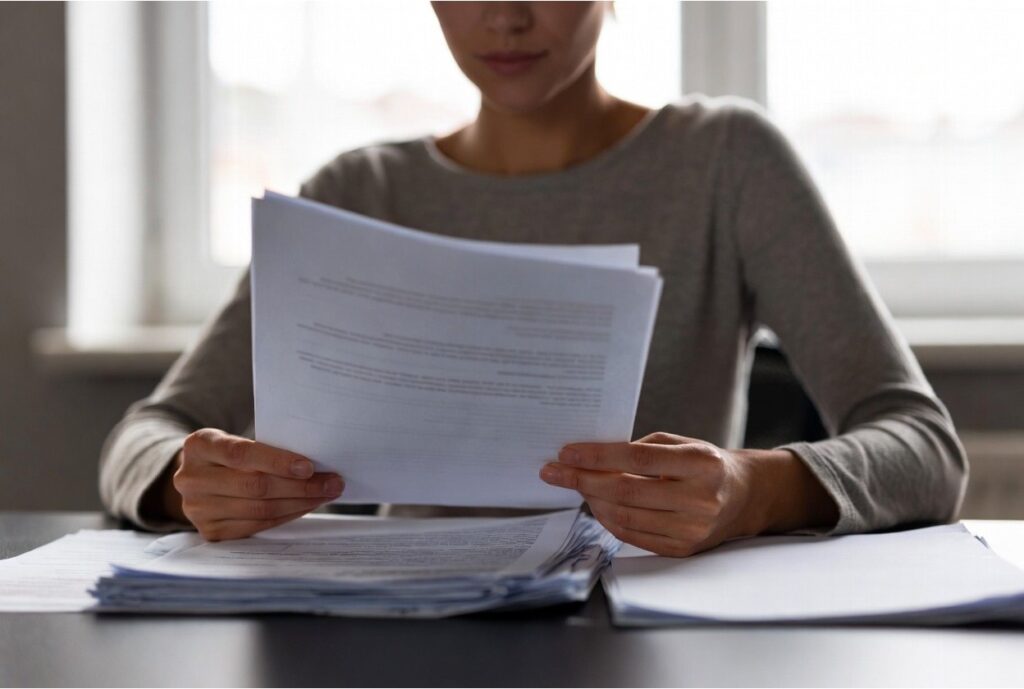 Person reviewing IRS tax documents related to a Private Membership Association (PMA) structure