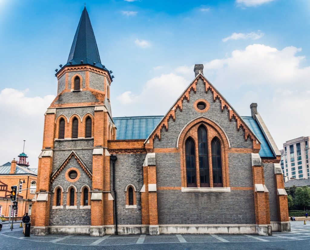 A church building representing a common 501(c)(3) charitable organization.