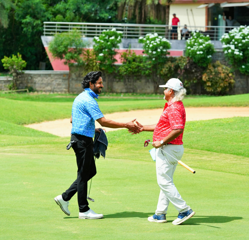 Members of a 501(c)(7) recreational golf club greeting each other.